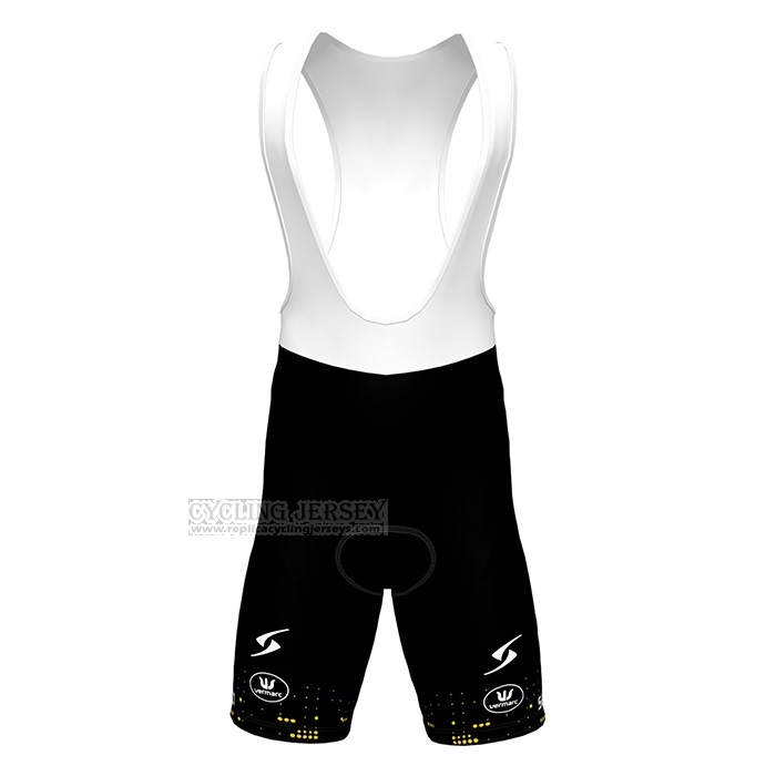 2022 Cycling Jersey Lotto-kern Haus Black Yellow Short Sleeve and Bib Short